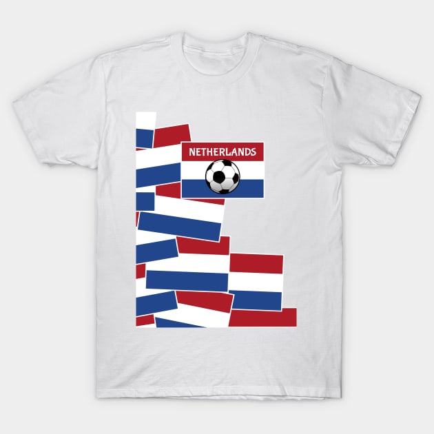 mailboxdisco (mailboxdisco) Netherlands Flag Football T-Shirt by mailboxdisco